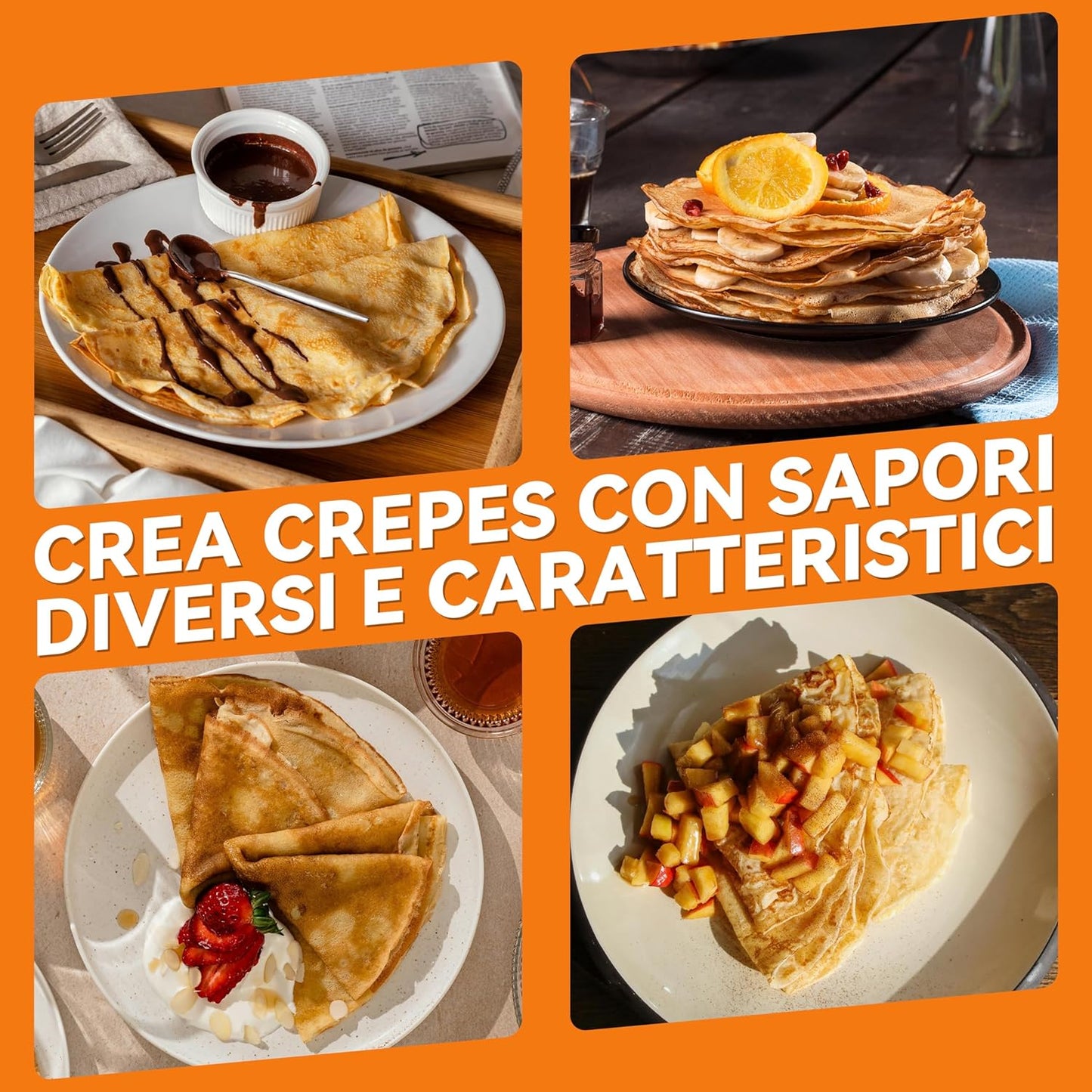 Sussurri – CrepeKing™ Crepiera Istantanea Professionale Da Pasticceria
