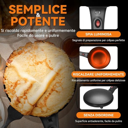Sussurri – CrepeKing™ Crepiera Istantanea Professionale Da Pasticceria