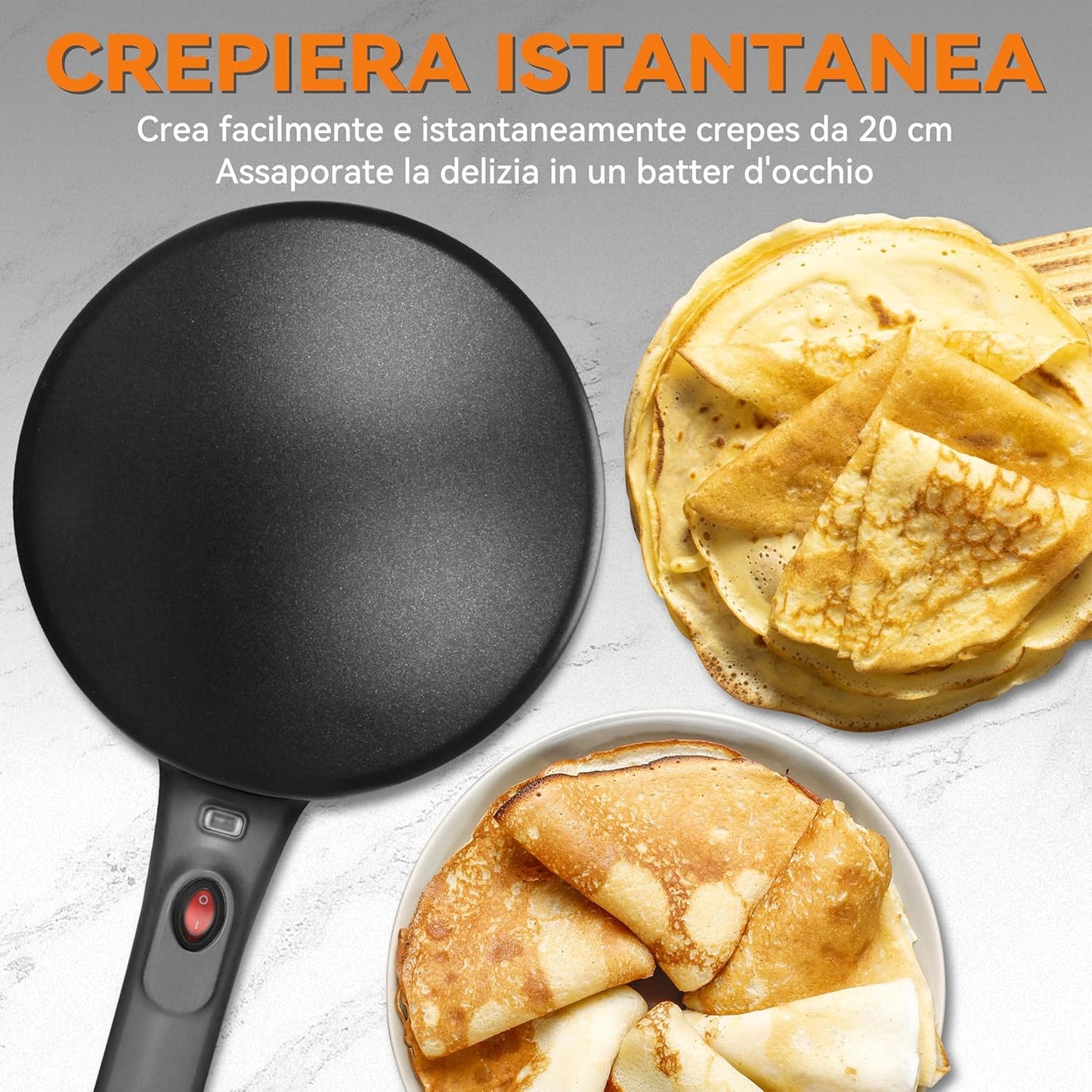 Sussurri – CrepeKing™ Crepiera Istantanea Professionale Da Pasticceria