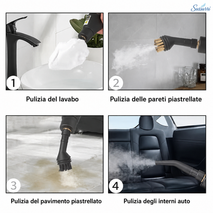 Sussurri VaporixMax™ – Pulitore a Vapore Presurizzato 12-in-1