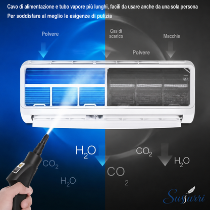 Sussurri VaporixMax™ – Pulitore a Vapore Presurizzato 12-in-1