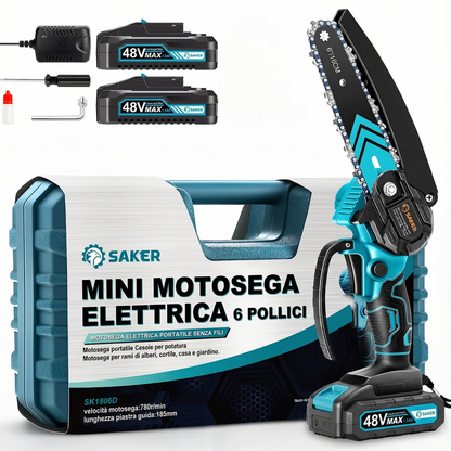 Sussurri - Motosega Elettrica® 6 Pollici - Potente e Compatta