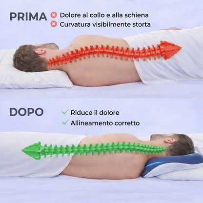 CerviCloud™ - Cuscino Ortopedico Ergonomico Memory Foam